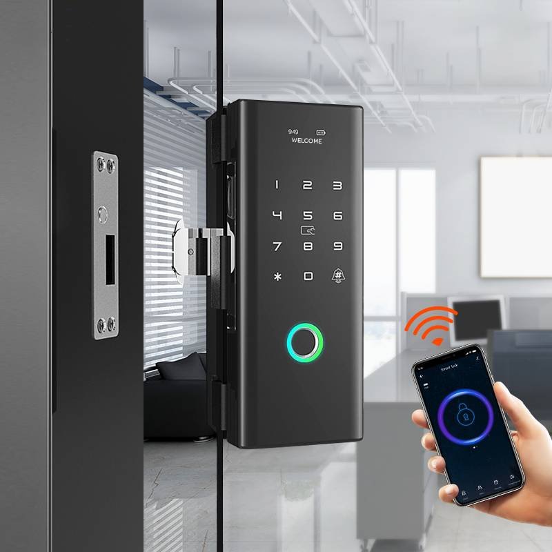 Tuya-WiFi-fingerprint-digital-Smart-glass-door-lock-for-Office-41 (1) Sliding Glass Door Digital Lock Nigeria